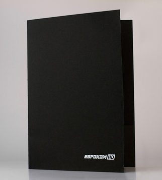 Black cardboard folder | J Point Plus