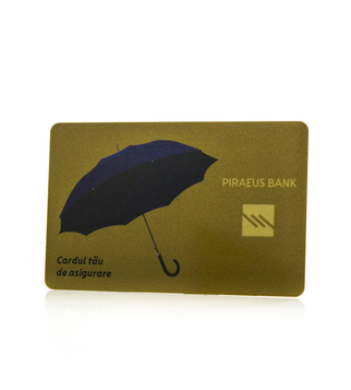 Club card with golden print and gloss lamination | J Point Cards