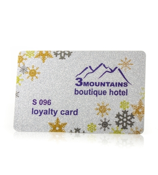Loyalty card with silver print | J Point Cards
