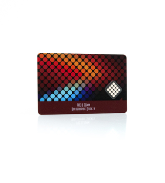 Promo card with hologram sticker | J Point Cards
