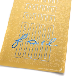 New foils and new colors for liquid metal printing | J Point Plus