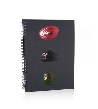 Contour cut notebook with liquid metal effect | J Point Plus