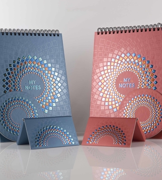 Gift set with notebooks - liquid metal foils and laser cutting | J Point Plus