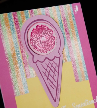 Картичка с флуоресцентен Pink | J Point Plus