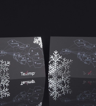 Christmas card with silver foil | J Point Plus