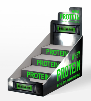 Advertising shelve for protein bars | J Point Plus