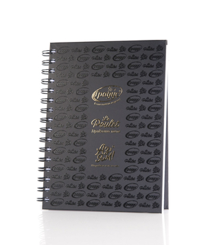 Notebook with 3D varnishing and gold foil | J Point Plus