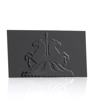 Black paper business card with 3D varnishing | J Point Plus