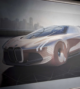 BMW poster with 3D varnishing and silver foil | J Point Plus