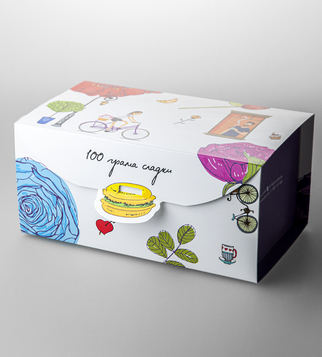 Box for sweets by "100 грама сладки" | J Point Plus
