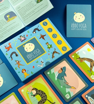 Box, cards and booklet for KiddoYoga | J Point Plus