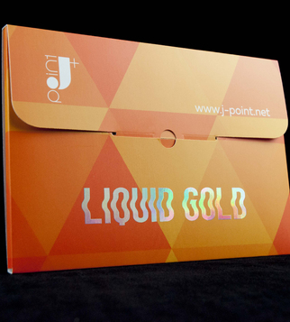 Dossier-porte-documents avec impression de liquid gold | J Point Plus