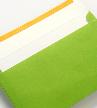 Enveloppe B5 de papier vert  | J Point Plus