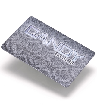Club card with silver print | J Point Cards