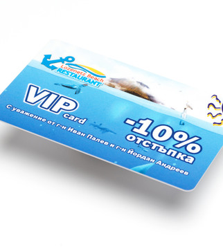 VIP card with matte lamination | J Point Cards